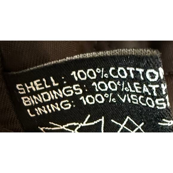 Paul Smith Men's Canvas Peacoat Coat Jacket Size M with Black Leather Trim - Picture 8 of 8